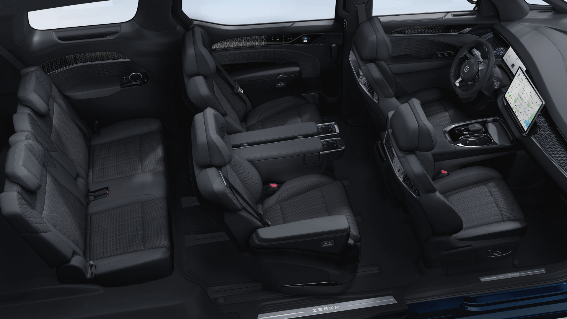 Fast Charger E Auto Full Electric Car Mpv Geely Zeekr 009 09 Energy EV Car Main and Passenger Seat Airbags Included