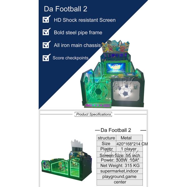 Electronic Big Football Lottery Game Machine / Shooting Arcade Video Game