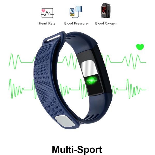 Pulsera del termómetro de la banda de la temperatura del cuerpo de Smartwatch IP67 de la pantalla táctil del deporte de Reloj B5W