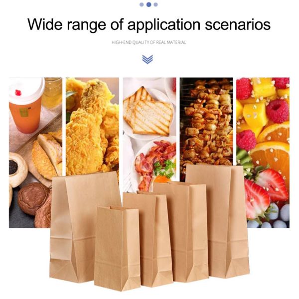 Oil Proof Disposable Food Packaging Hamburger Bread Takeaway Storage