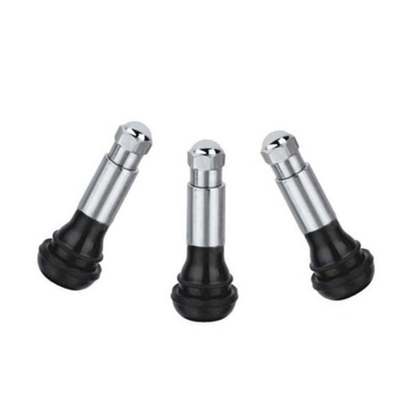 Chrome Sleeve Aluminum Tire Valve TR414C 11.5mm Rim Hole For Passenger Car