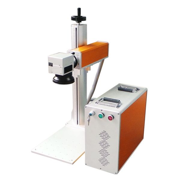 FDA Certification 220V Split Fiber Laser Marking Machine With Rotation Axis