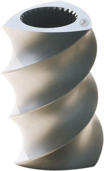 Food Extrusion Machine Screw Barrel Twin Screw Extruder Parts  Stainless Steel SUS440C