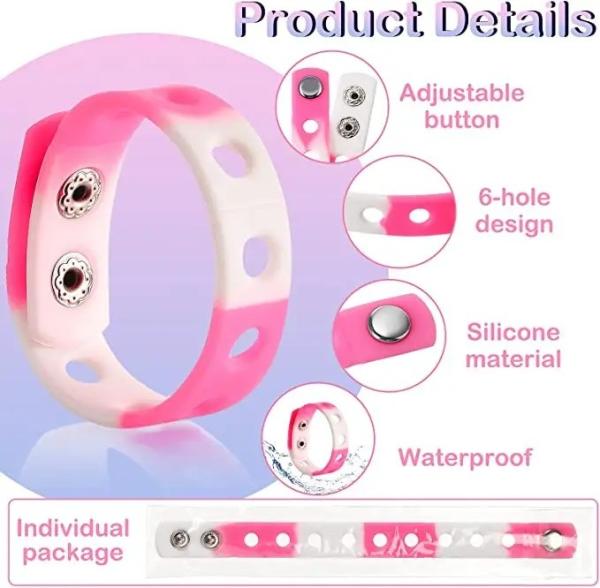 Silk Screen Printing Custom Logo Scented Silicone Bracelet for Other Activities Usage
