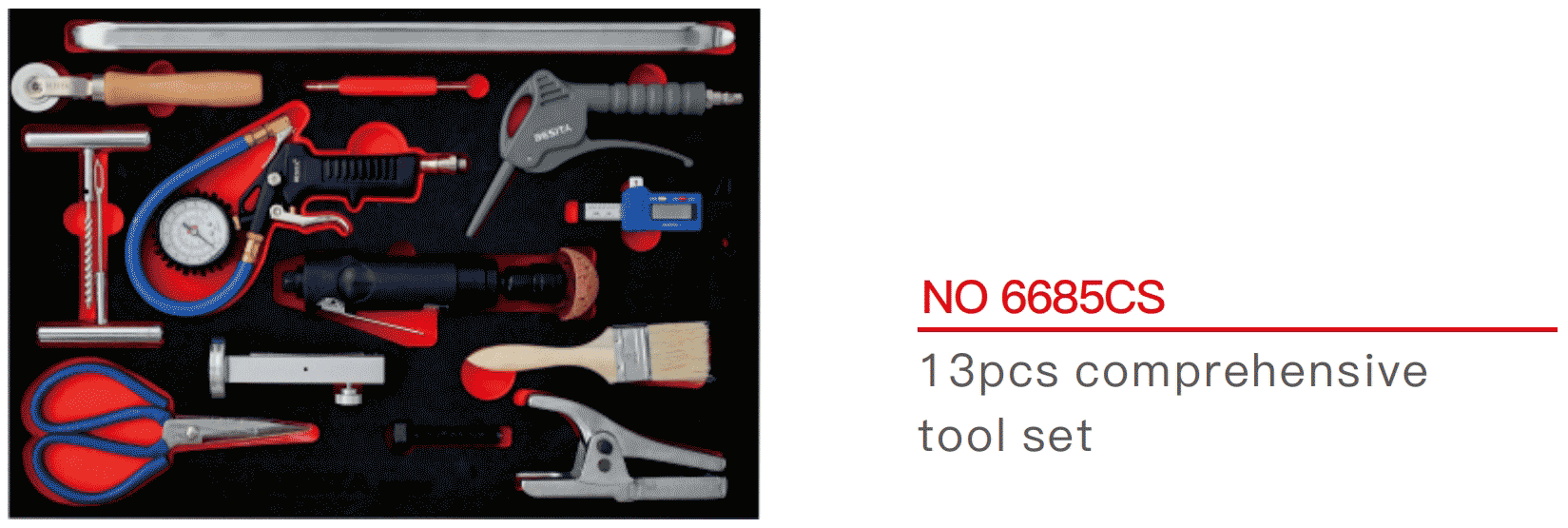 66 Piece Tire Maintenance Tool Solution Electric Car Repair Tool Set OEM