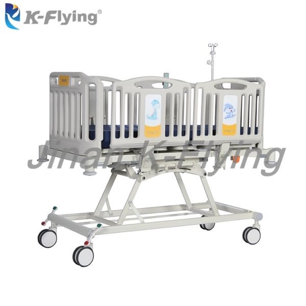 PICU Children Pediatrics ICU Weighing Motorised Hospital Bed Multi Functions