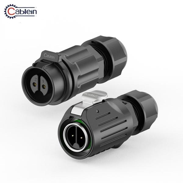 2 Pin LP Series Waterproof Power Connector IP68 PA66 20A 500V
