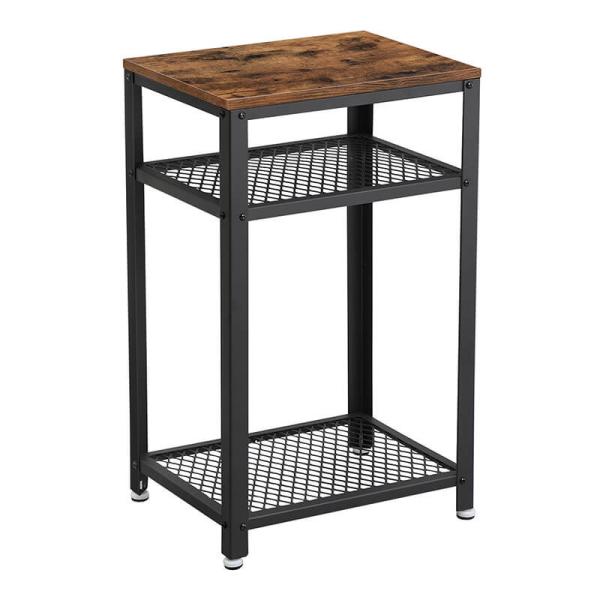 3-tier Nightstand for Sale, Side Table for Bedroom, Industrial Nightstands, ULET75BX