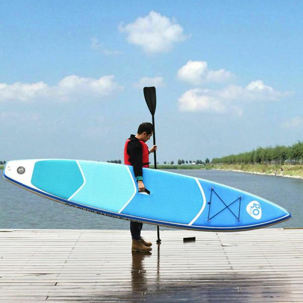 Alansma 12.5' Inflatable Stand Up Paddle Board PVC & EVA Blue Surfboard