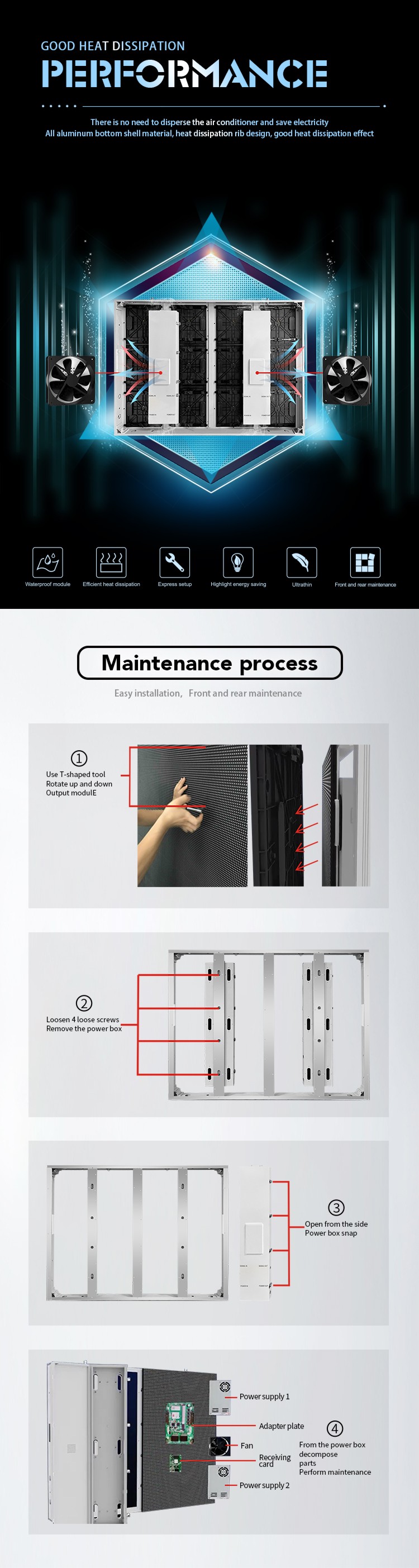 Наружный экран Рекламного светодиодного дисплея P5.92 Наружные светодиодные знаковые модули для торговых центров размером 320*320
