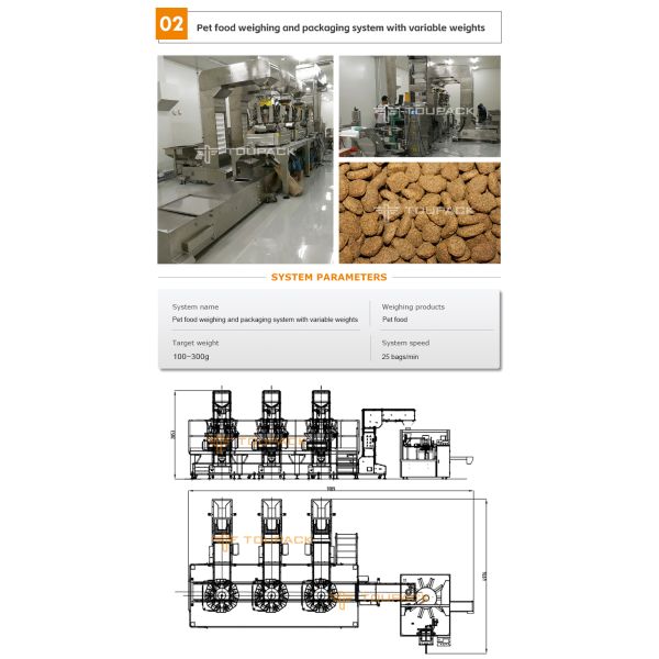 14 Head Multihead Weigher Pet Packing Machine Fish Puppy Dog Cat Food Weighing Plant 120g 240g 400g 1kg Ziplock Packing Machine