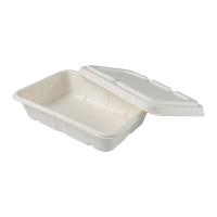 Os recipientes biodegradáveis descartáveis do congelador, 1250ml levam embora a caixa para o empacotamento de alimento