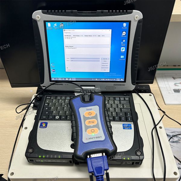 Готовый к использованию планшет Getac F110 грузовик Диагностический инструмент для USB-ссылка 3 j1962 адаптер грузовик Для Детройта дизельной диагностики