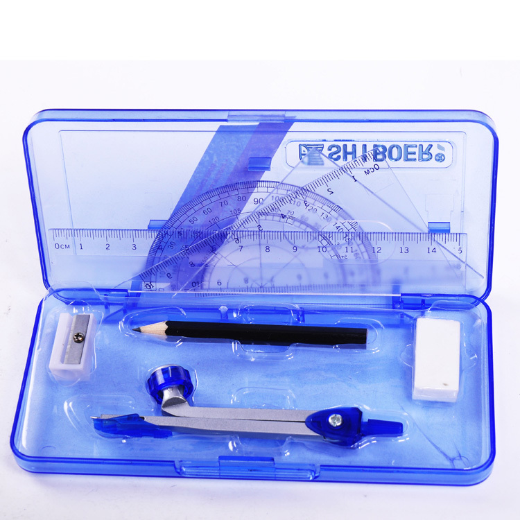 Wholesale High Quality 8pcs School Mathematical Instrument Set