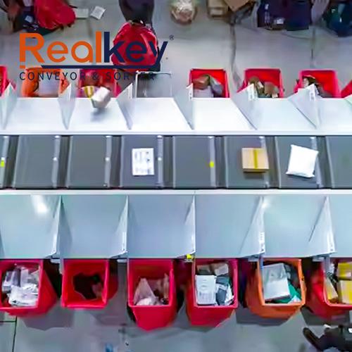 Automated Cross Belt Sorting System Economic Easy Integration For Parcel Express