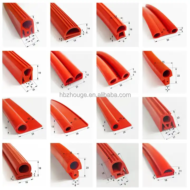 Силиконовая резиновая пенная полоска с сертификатом пищевого качества для индивидуальной формы и цвета