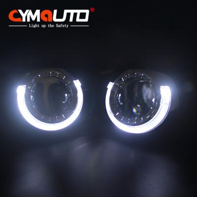 O farol universal do carro encobre o diodo emissor de luz Angel Eyes Shroud da lente do projetor