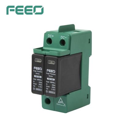 800V 10KA Earthing Lightning DC Surge Protector For PV