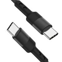 couleur noire de câble tressé en nylon d'USB C de longueur de 3Ft pour la Tablette d'ordinateur portable