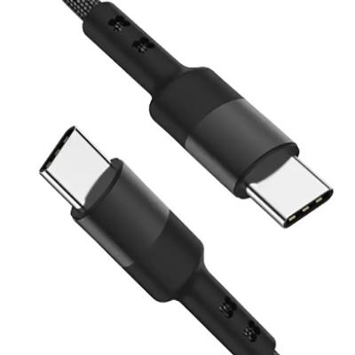 3Ft Length Nylon Braided USB C Cable Black Color For Laptop Tablet