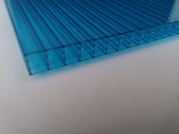 Fabricante de 16mm transparente 2,1m * 5,8m quatro paredes de policarbonato PC folha oca Proteção UV para telhados