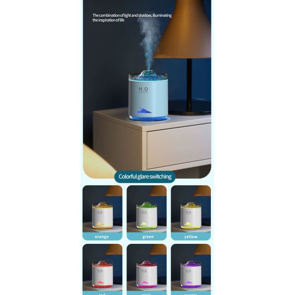 Large Capacity Ultrasonic Aroma Air Humidifier With Atmosphere Night Light Custom Logo