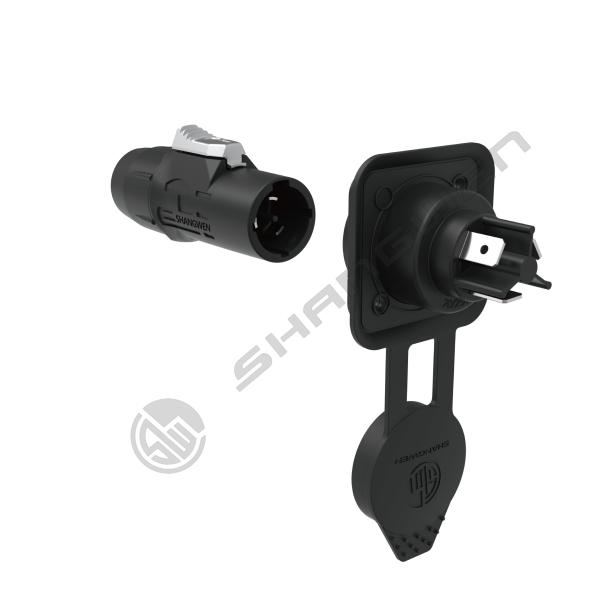 Industrial Male And Female Waterproof Power Connector Ip65 Outdoor