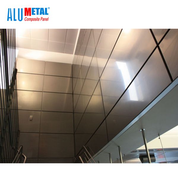 Mold Proof 5000mm Stainless Steel Aluminium Plastic Composite Panel FEVE 1220mm AA1100