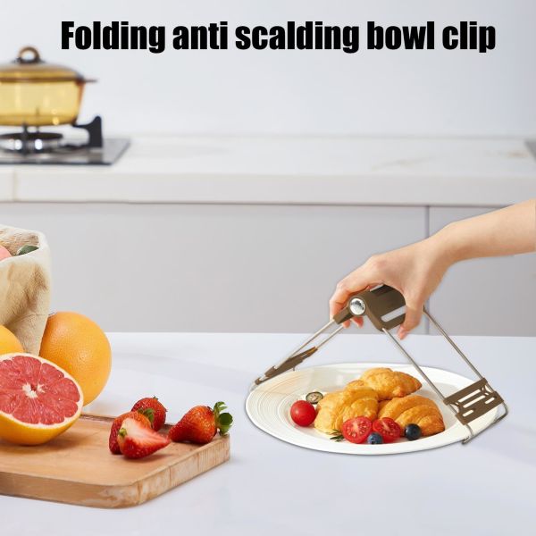 New Arrival Multi Gear Adjustment Kitchen Hot Food Anti Scald Dish Bowl Clip