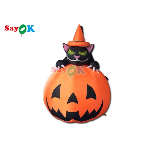 Хеллоуин привел партию праздника скелет тыквы подпирает света праздника игрушки раздувные на открытом воздухе модельные