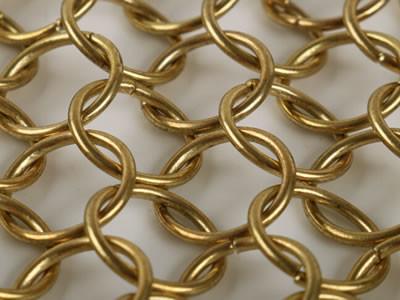 Stainless Steel Ring Wire Mesh Curtain Decorative For Architectural Drapery