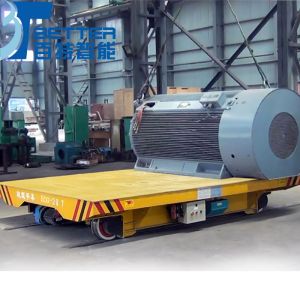 60Ton Motorized Rail Transfer Cart with Anti-Explosion and Heat-Resistant Features for Injection Mold Plants