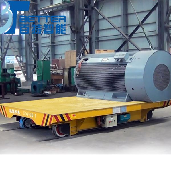 60Ton Motorized Rail Transfer Cart with Anti-Explosion and Heat-Resistant Features for Injection Mold Plants