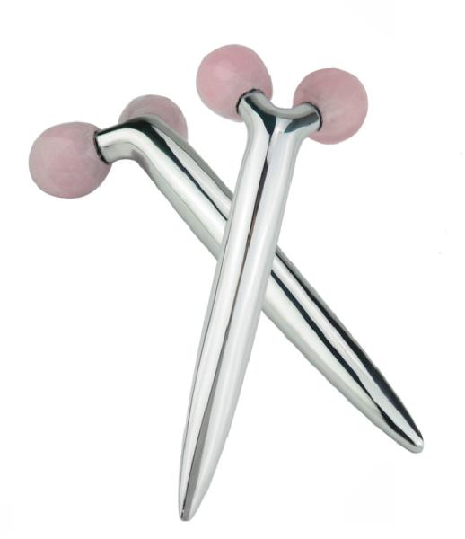 3D Crystals Jade Face Roller V Shape Facial Lift Massage Tool