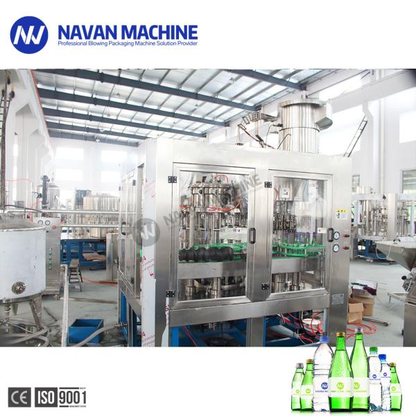 Auto 2 In 1 Glass Bottle Carbonated Sparkling Drink Filling Capping Machine