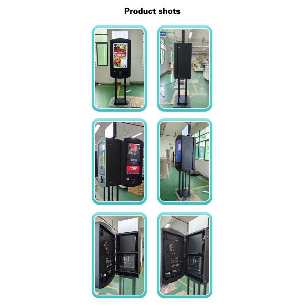 32inch Dual-Sided Capacitive Touch Nvidia Chipset Payment Ordering Kiosk with LED Light Box