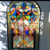 L'élégance européenne et le design moderne Art tempéré Vitrail combine beauté intemporelle avec des éléments contemporains