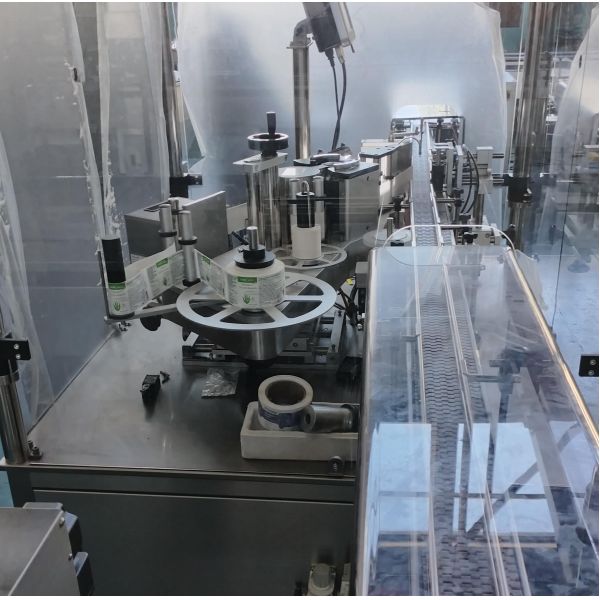 PharmAccurate Machine d'étiquetage de bouteilles 220V Applicateur d'étiquettes rondes