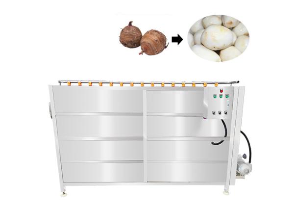 Brush Type Washer 2000kg/h Veg Peeling Machine For Carrots