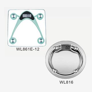 Custom ABS Tempered Glass Electronic Digital Bathroom Scale For Medical Instruments WL861E-12 ; WL816