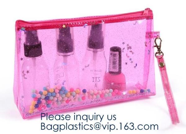 Women Ladies Travel Cosmetic Makeup Bag Clear EVA Cosmetic Bag,zip lock luxury eva cosmetic bag,Toiletry Bag For Travel
