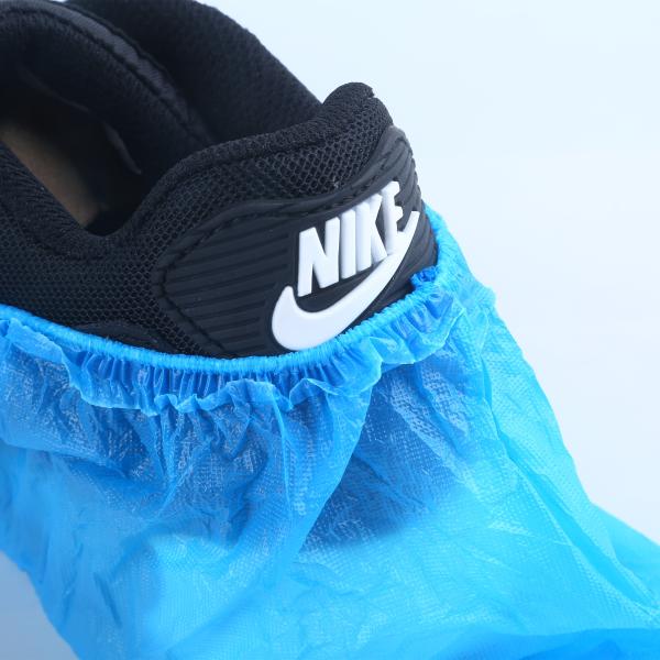 Waterproof Disposable Elastic CPE Shoe Cover with Anti-slip pattern  For Lab And Cleanroom