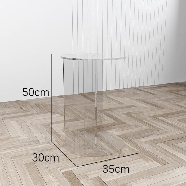 Minimalist  Custom Color Acrylic Coffee Table Side Table Tea Table for Indoors and Outdoors