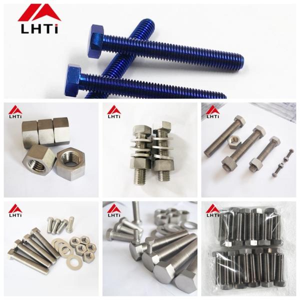 Chemical Industry Hexagon bolt DIN933 Gr2 Titanium Bolts Nuts