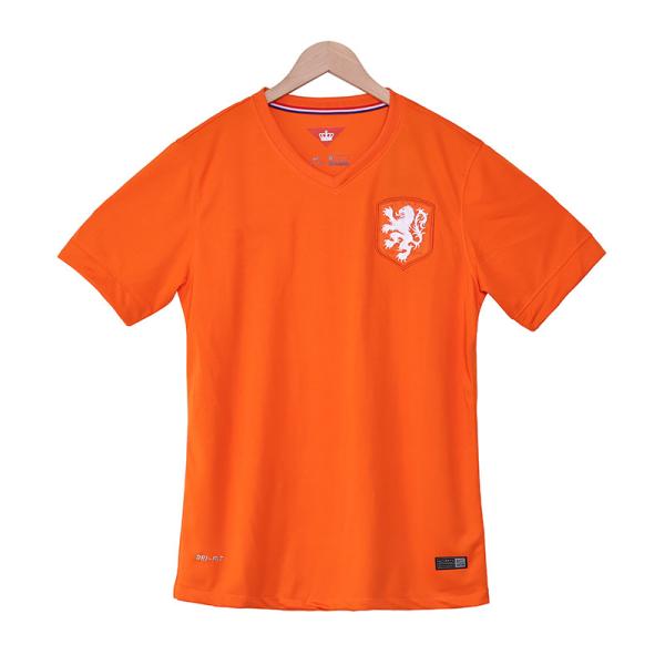 Netherlands 2014 home retro football jersey lightweight design for ultimate comfort