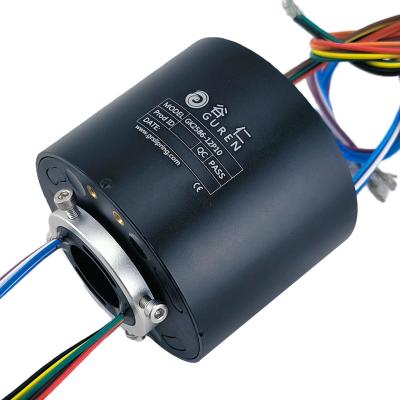Anillo Colector Eléctrico de Paso Pasante de 12 Canales IP51, Carcasa de Aleación de Aluminio