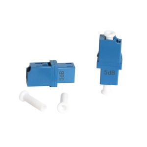 15dB APC Polish Single Mode Fixed Fiber Optic Attenuator for LC SC Connectors