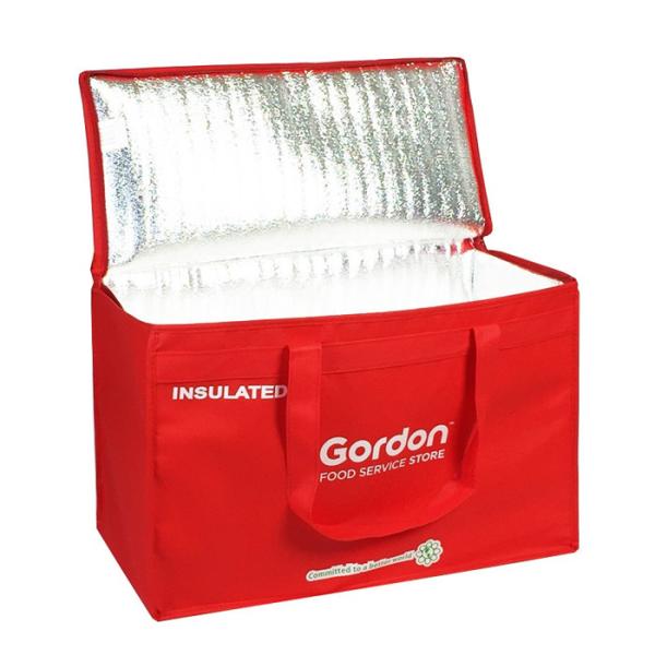 Zipped Promotional Cooler Bags  In Non Woven And 2Mm Aluminum Epe