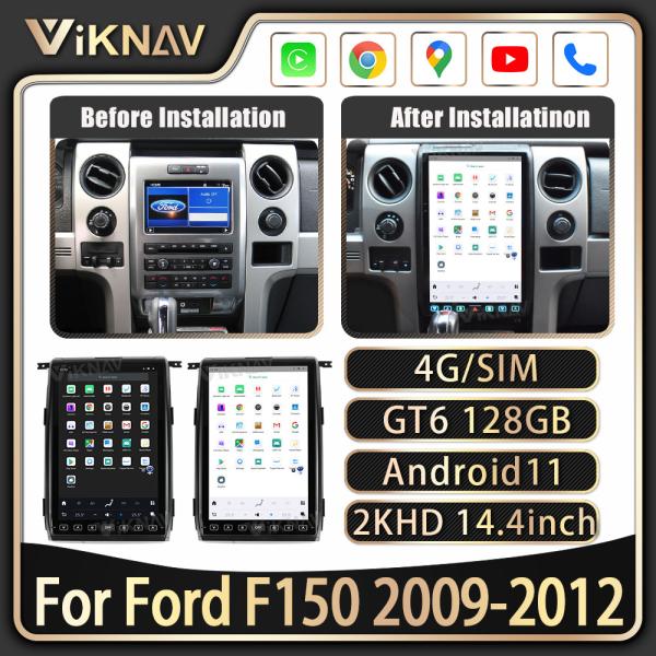 Android 13 Car Multimedia Player Radio For Ford Raptor F150 09-12 8+128G Head Unit Touch Screen Carplay