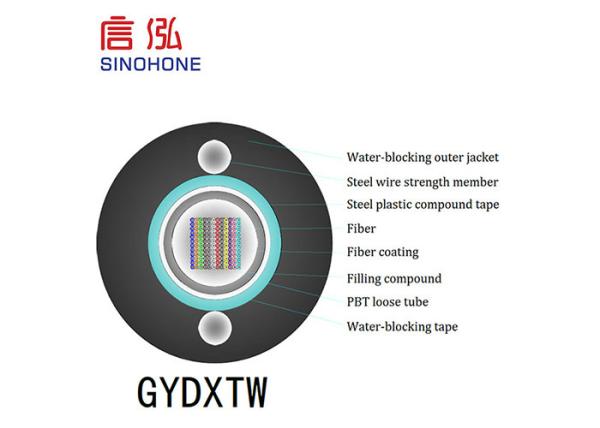 Aerial Rodent Resistant Fiber Optic Cable , Ribbon Fiber Optic Cable For Access Network